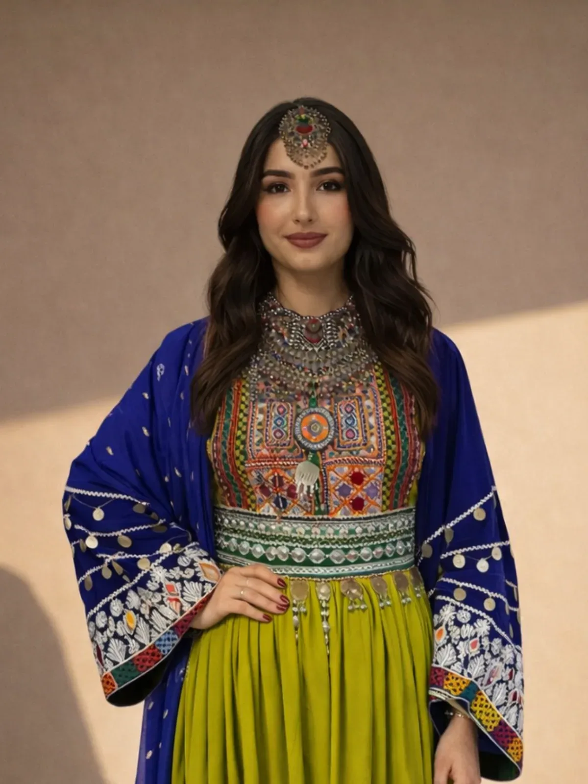 Spogmai Kuchi Dress – Close up